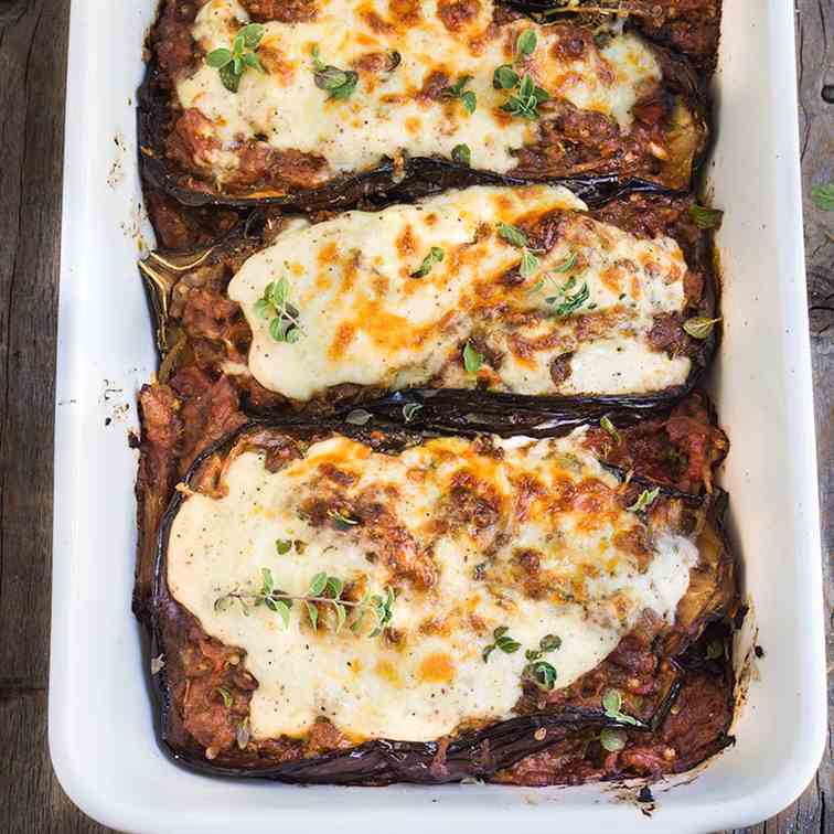 Stuffed eggplant