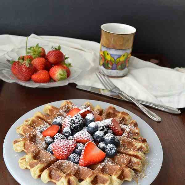 Light Fluffy Buttermilk Waffles