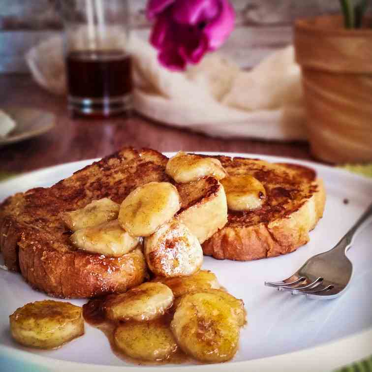 Bananas Foster French Toast