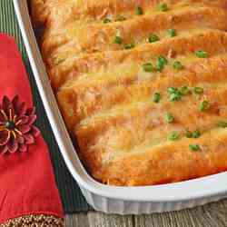 Green Chile Pork Enchiladas