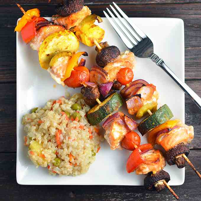 Asian Salmon Kabobs