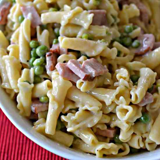 Ham and Pea Campanelle Pasta