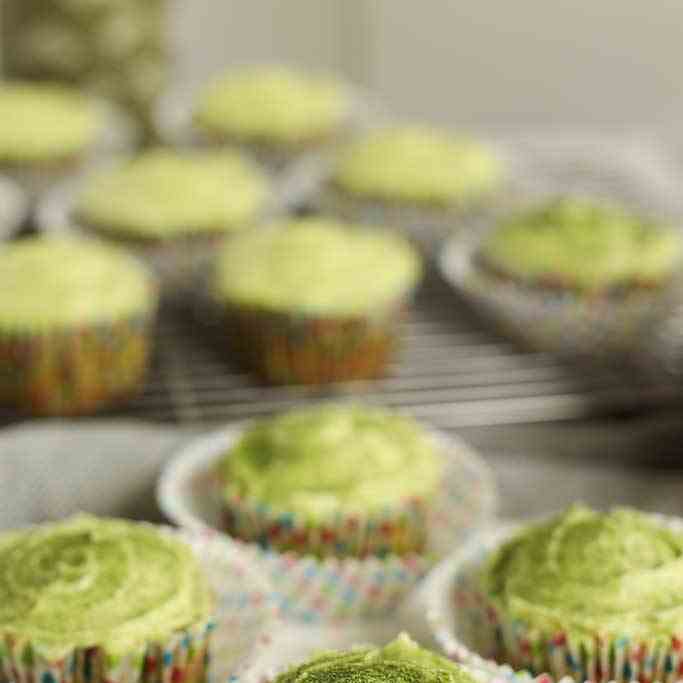 Green Velvet Matcha Cupcakes