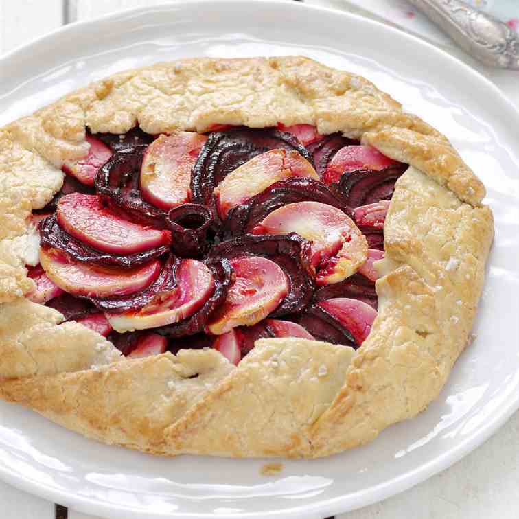 Beet and Goat Cheese Galette