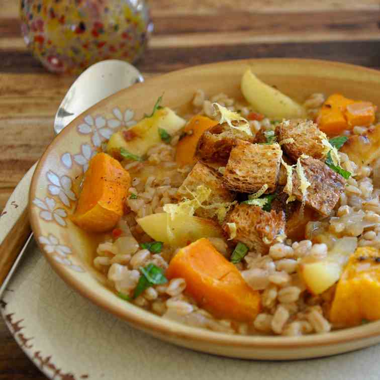 Butternut Squash, Apple - Farro Chowder