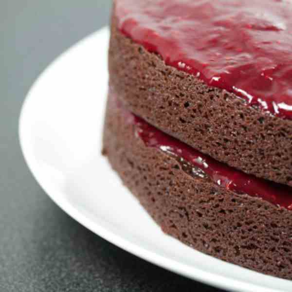 Chocolate Cake with Raspberry