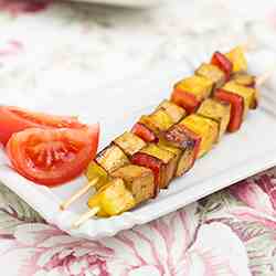 Pineapple And Tofu Kebabs