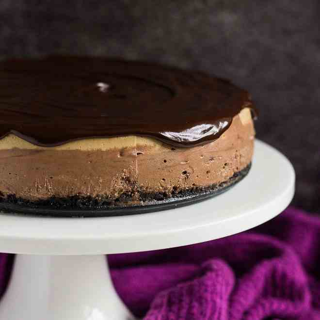 Layered Mocha Cheesecake