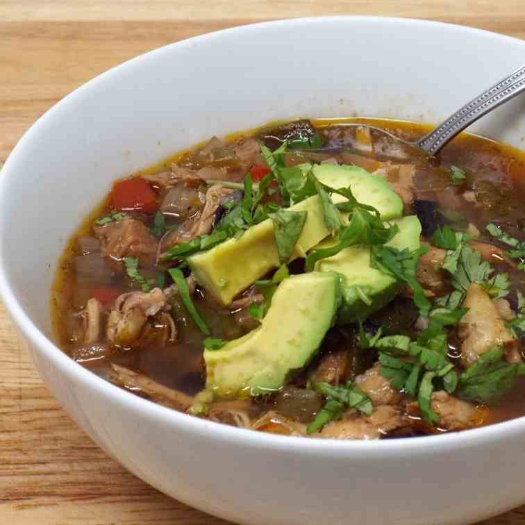 Slow Cooker Chicken and Black Bean Soup