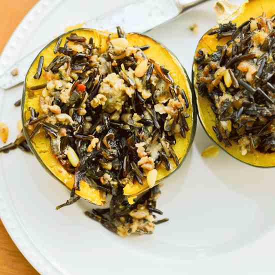 Stuffed and Baked Acorn Squash