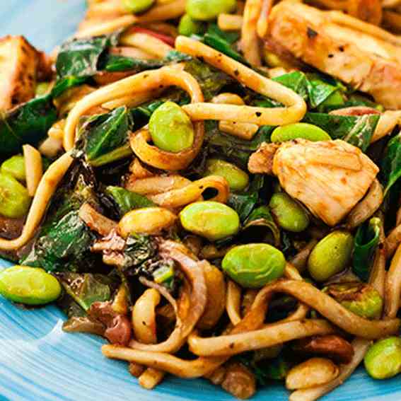 Peanut Chicken Noodles Recipe