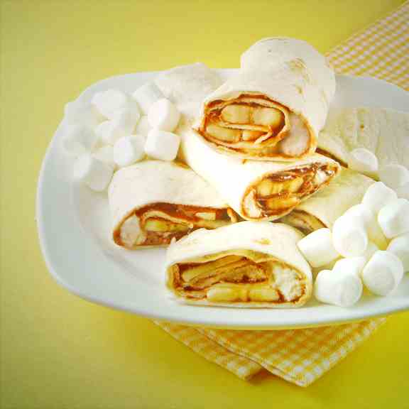 Gooey Banana Roll Up