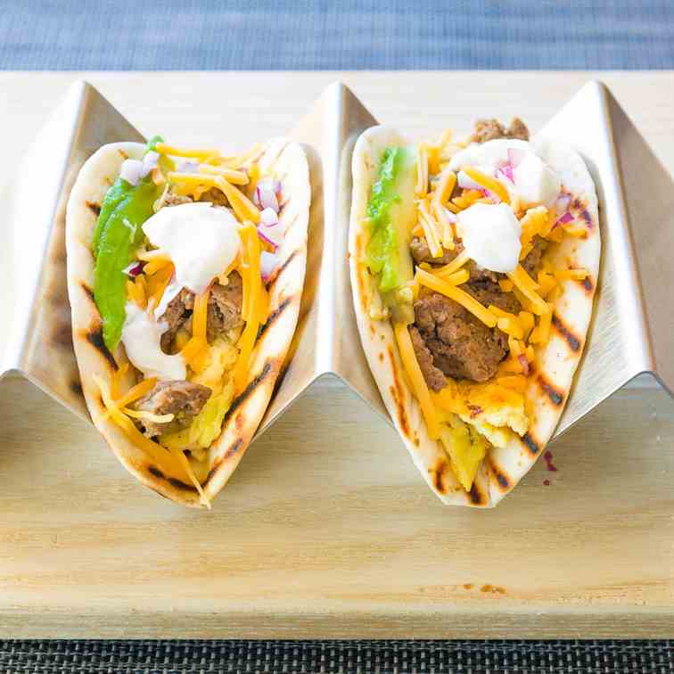 Breakfast Street Tacos-