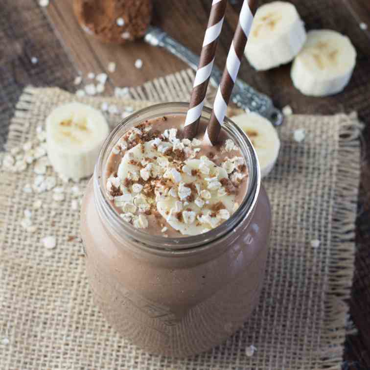 Coconut, Banana - Chocolate Smoothie