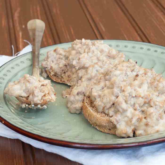 Soaked and Whole Grain Biscuits and Gravy