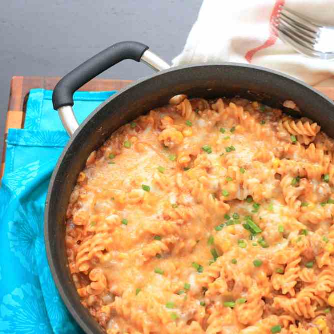 One-Pan Enchilada Pasta