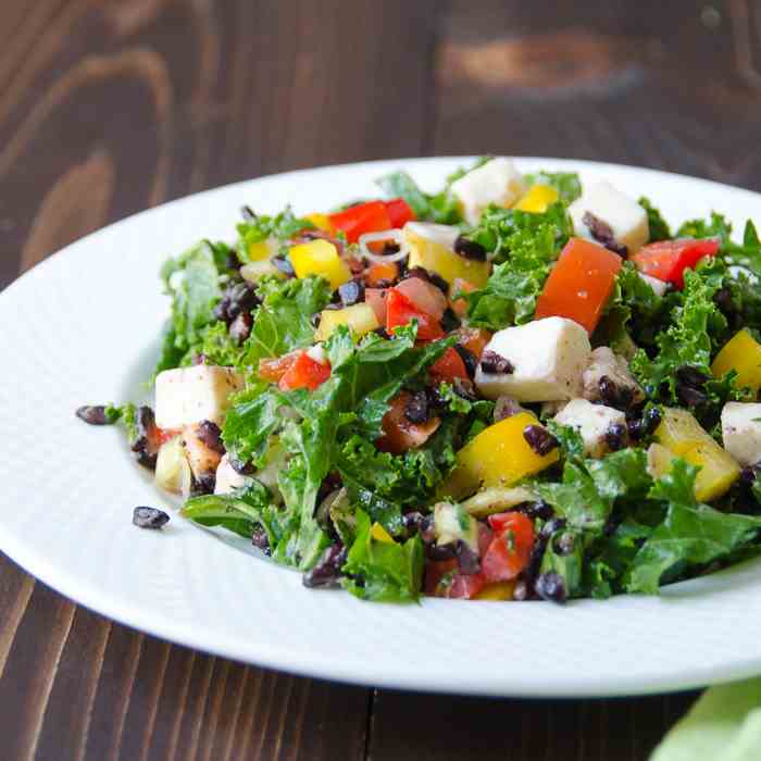 tangy italian black rice salad