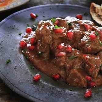 Beef Stew with Pomegranate and Herbs