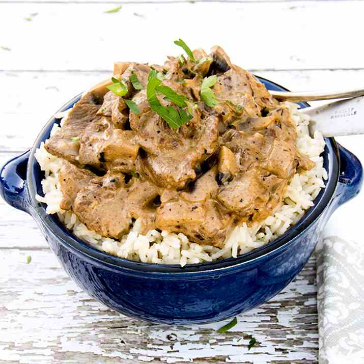 Saucy Beef Stroganoff Recipe