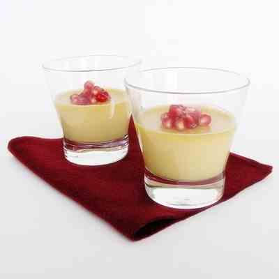 Caramel panna cotta with tonka beans