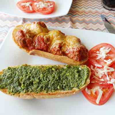 Meatball Pesto Sub