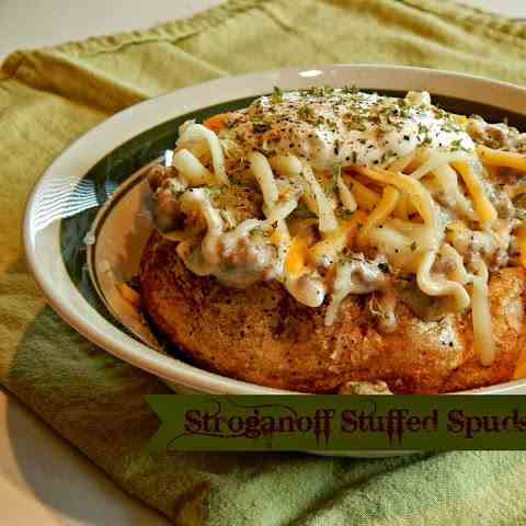 Stroganoff Stuffed Spuds