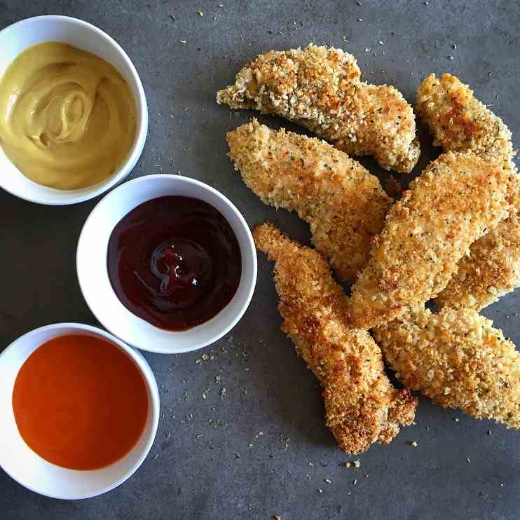 Cajun Oven Baked Crispy Chicken Tenders