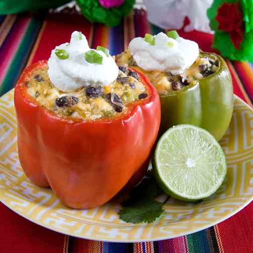 Tamale Stuffed Peppers