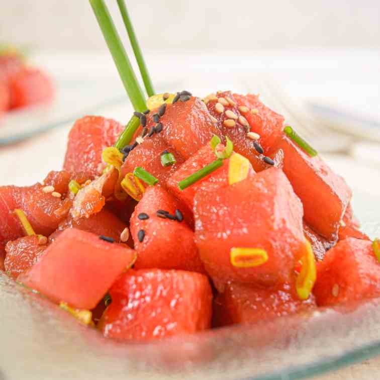 Tuna and Watermelon Tartare