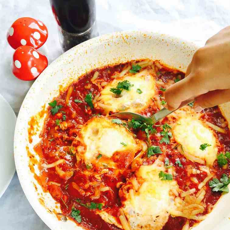 Shakshuka, egg dish with a twist