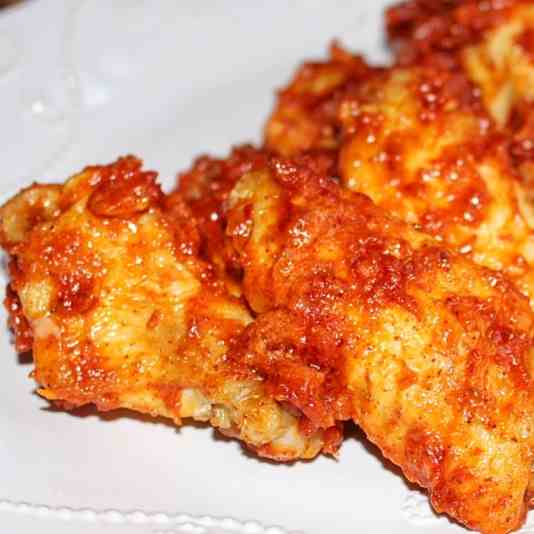 Chili Garlic Almond Butter Smoked Wings