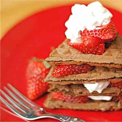 Chocolate Malt Waffles