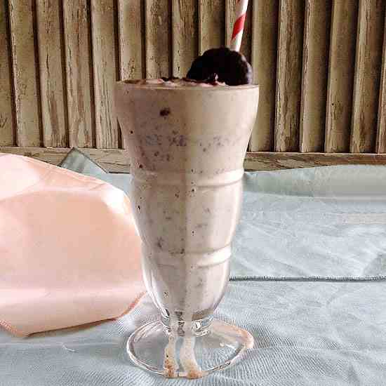 Chocolate Mint Cookie Milkshake