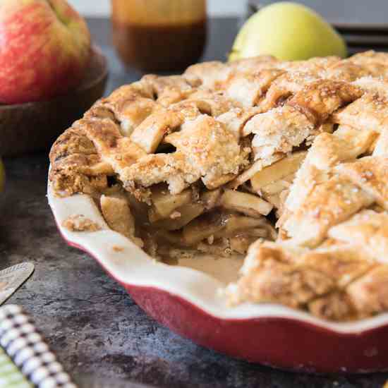 Salted Caramel Apple Pie