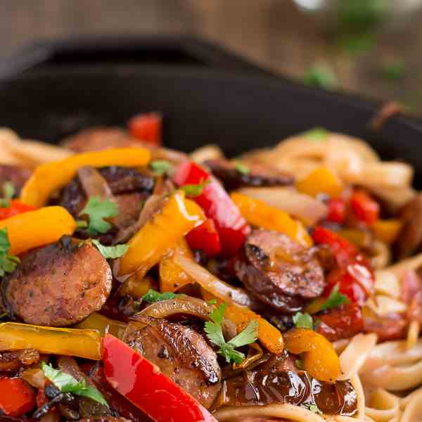 Creamy Cajun Pasta with Smoked Sausage