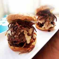 French onion burger