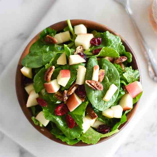 Paleo Fall Apple Pecan Salad