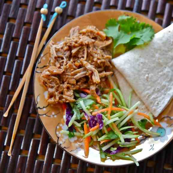 General Tso’s Slow-cooked Pork Tacos