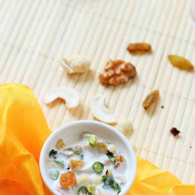 dry fruit raita