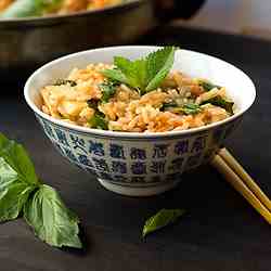 Thai Curried Fried Rice with Fish