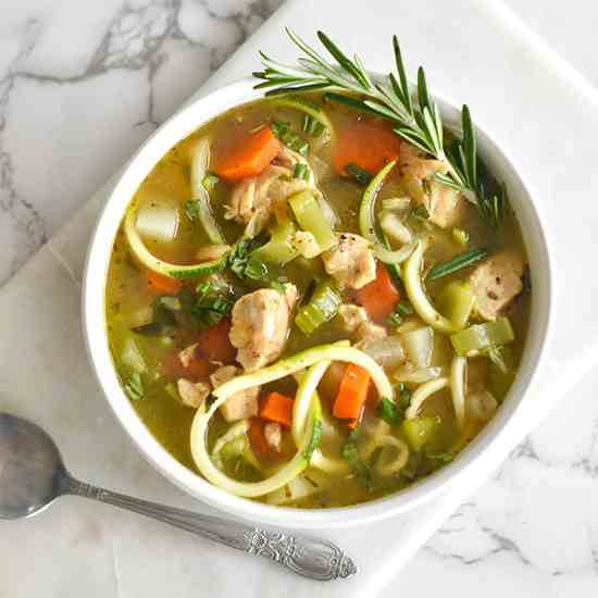 Paleo Chicken -Noodle- Soup