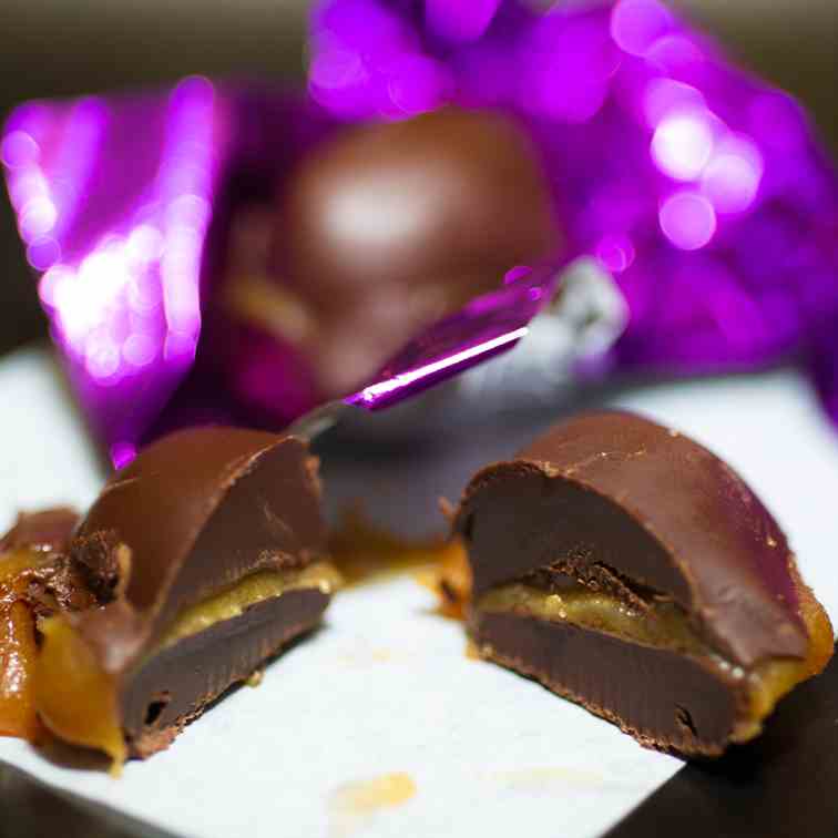 Chocolate Caramel Hearts