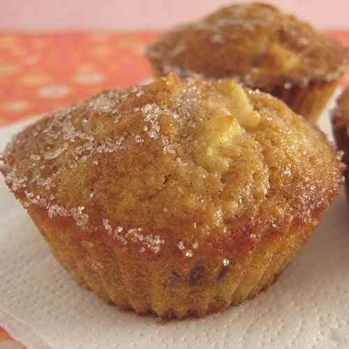 Apple & raisin buttermilk muffins