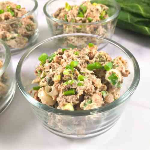 Sardine Salad with Collard Green Wraps 