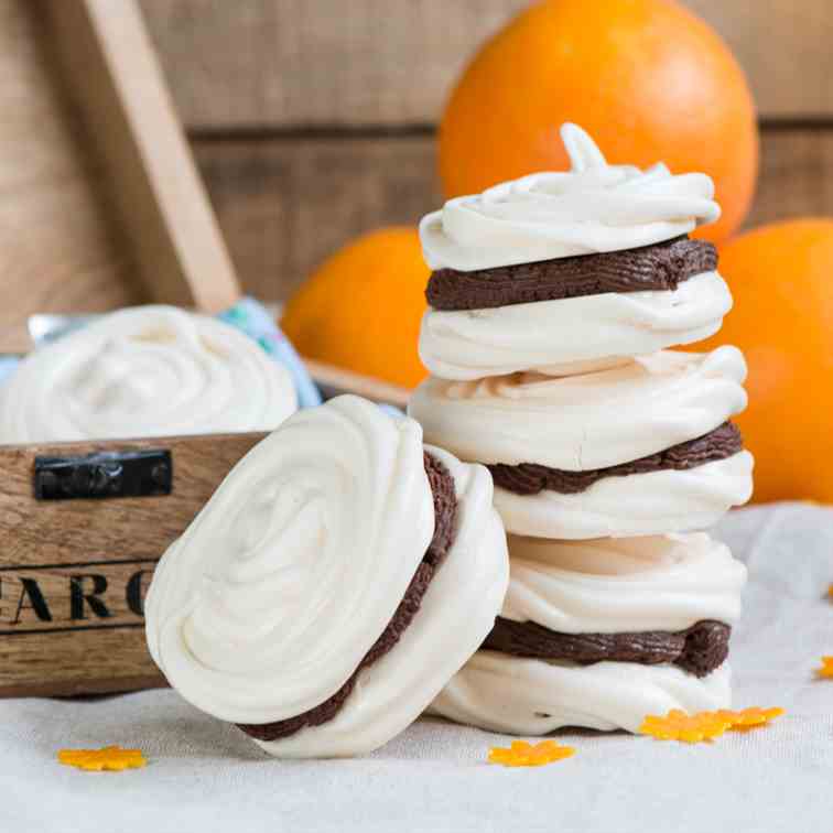 Chocolate Orange Meringues