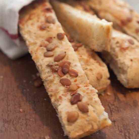 Pumpkin Seed Breadsticks