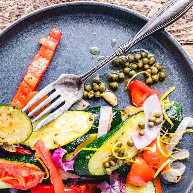 Italian Vegetables With Lemon Caper Sauce