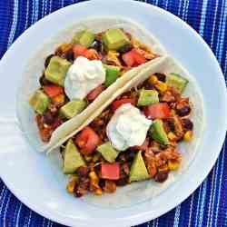 Slow Cooker Black Bean Tacos