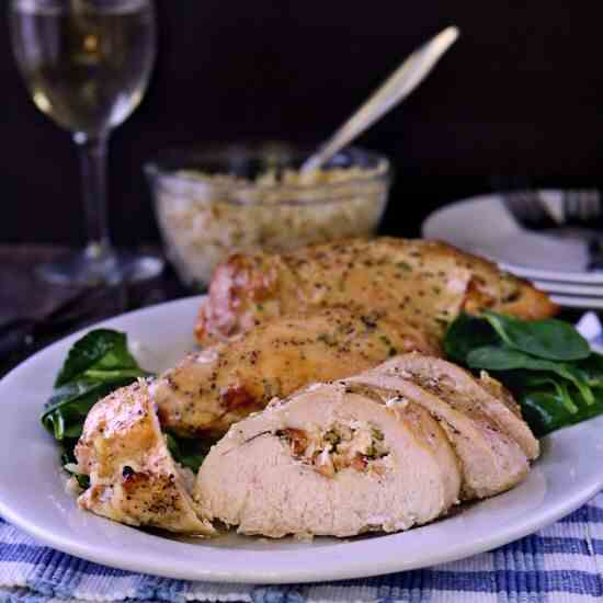 Garlic and Herb Stuffed Chicken Breast