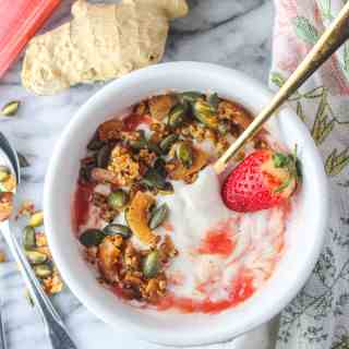 Rhubarb Ginger Yogurt